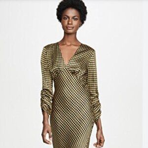 The Fifth Label Goldie check midi dress, USA 8 NWT